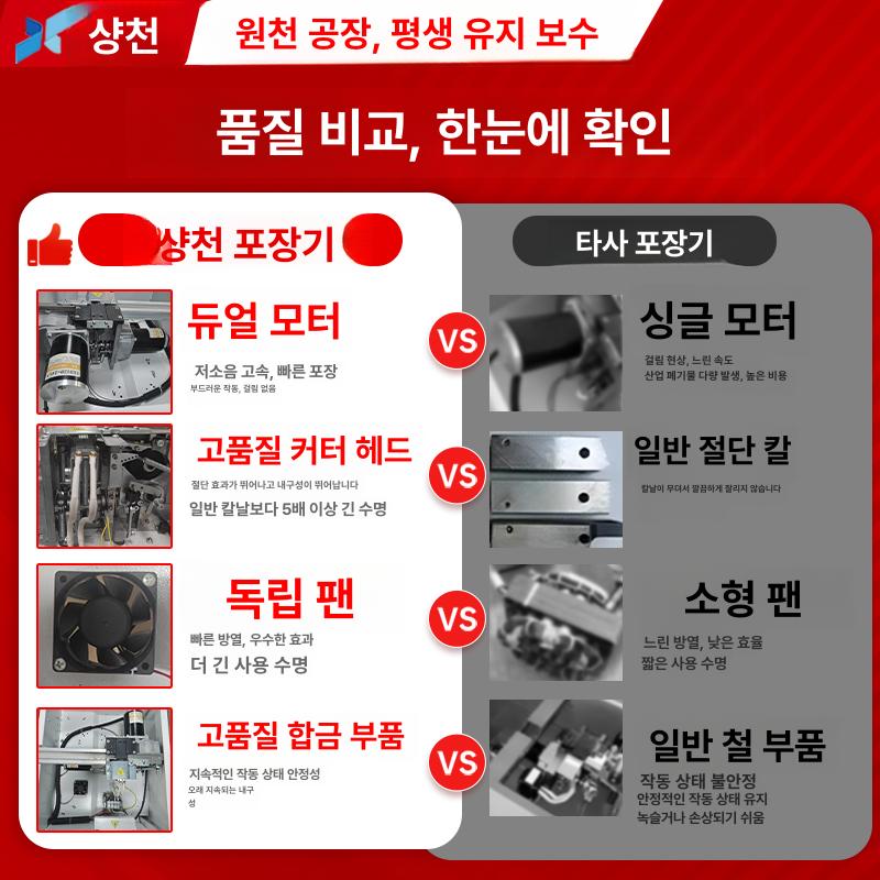 포장기 테이핑기 박스 산업용 자동매듭 밴딩 공압 봉함기 더블 모터 고상 1200m 스트랩 없음 - 상세 이미지 2