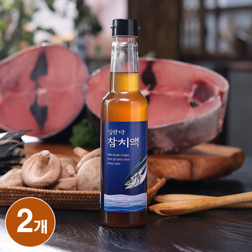 심밧다 프리미엄 참치액 어간장 650ml, 2개 - 상품 이미지