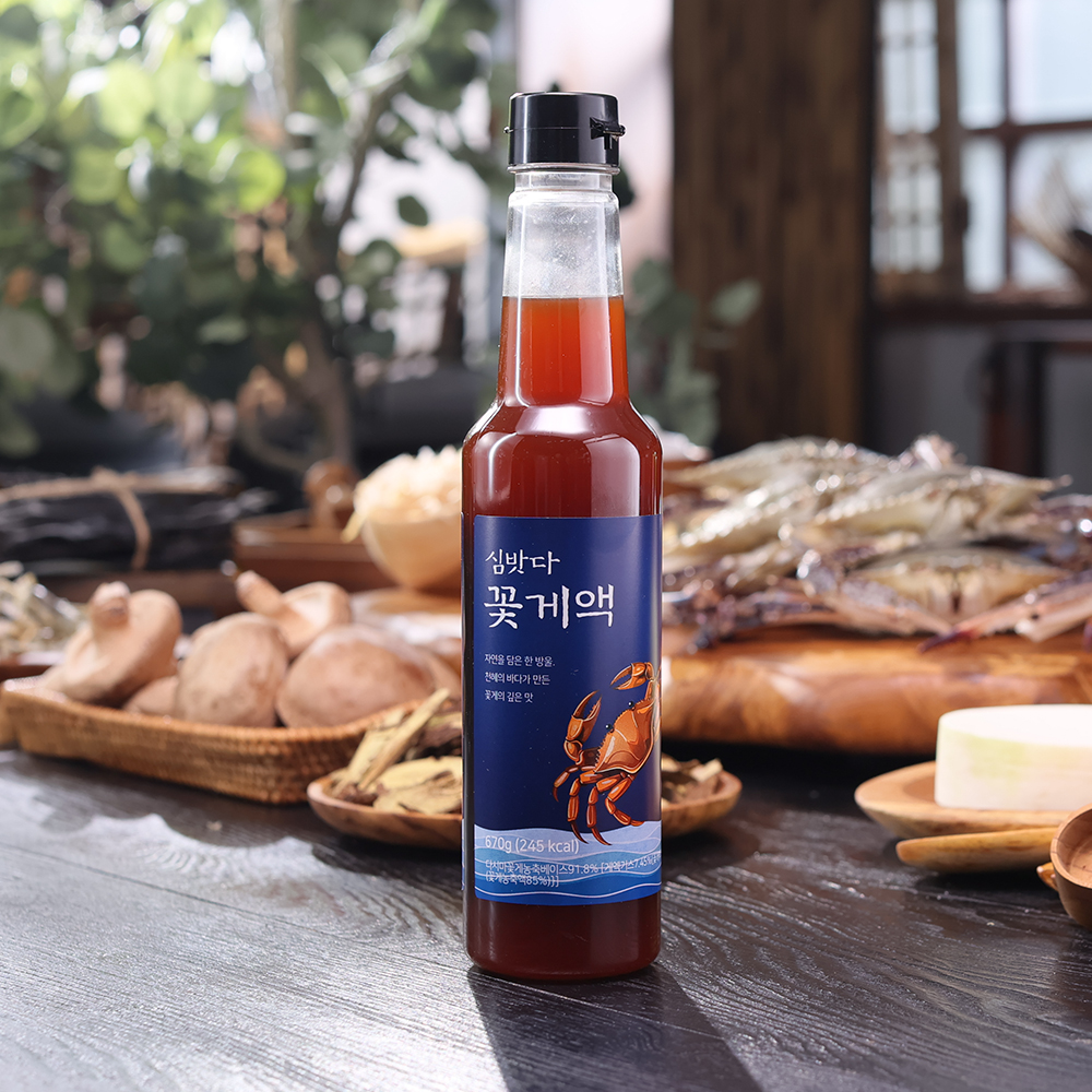 심밧다 프리미엄 꽃게액 꽃게 액젖 650ml, 1개 - 상품 이미지