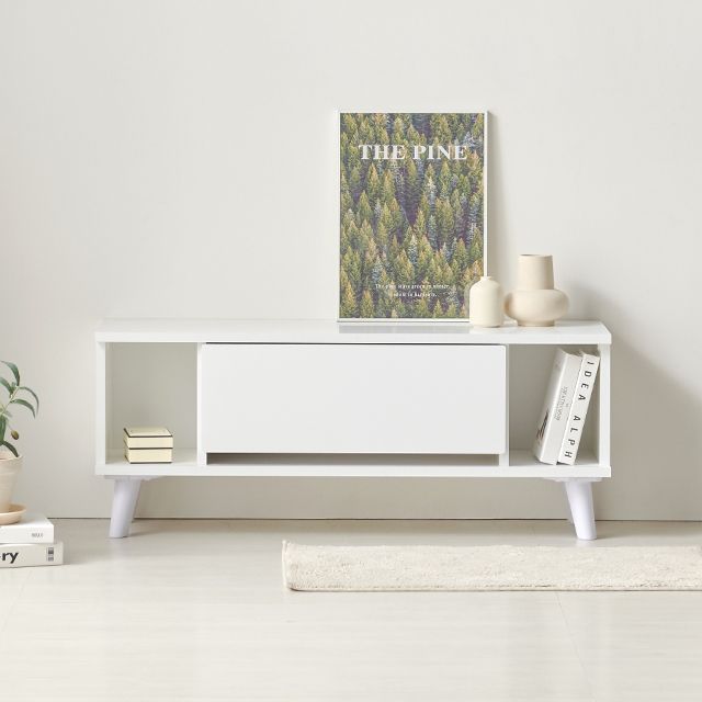 가구의서 핸들리스 낮은 수납 거실장 1000x300x406mm