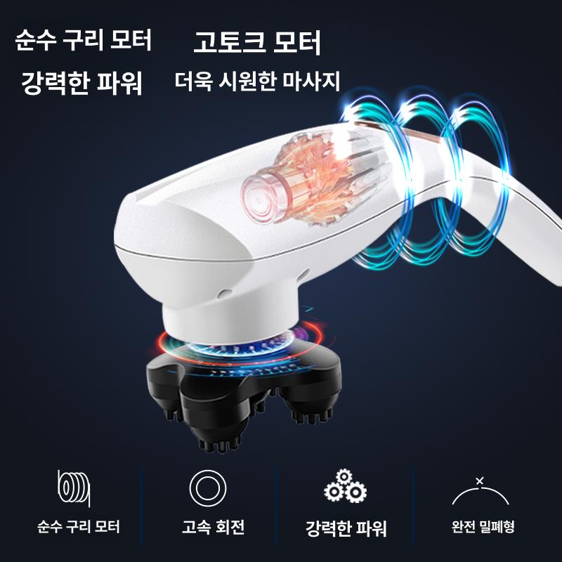 손 마사지기 경추 손잡이형 진동 손잡이 목 허리 전기 플러그인 실버티타늄그레이 - 상세 이미지 4