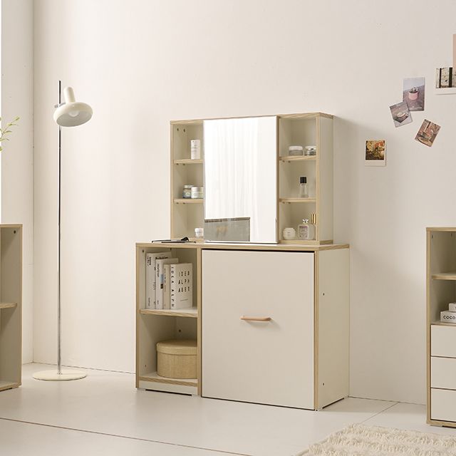 가구의서 칼라 화장대 세트 950x365x1311mm - 상품 이미지