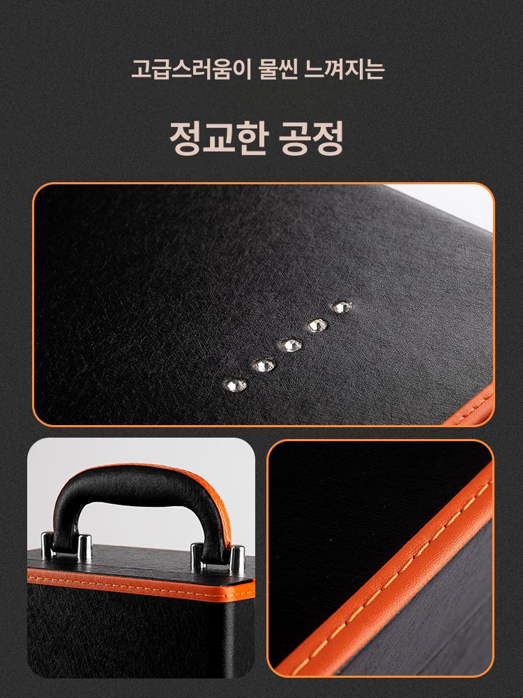 와인 캐리어 캠핑용 보관 선물 포장 가방 여행용 와인백 다이아몬드 장식 2병 와인 세트 없음 - 상세 이미지 4