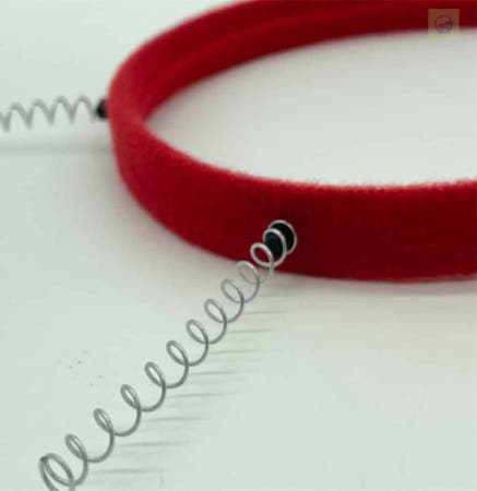 헬로라일락 스프링 머리띠 레드 머리핀만들기재료 스프링머리띠