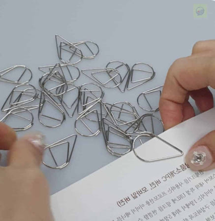 업체협력사 헬로라일락 북마크 중형 실버 5P 메탈책갈피 종이책갈피 문서클립