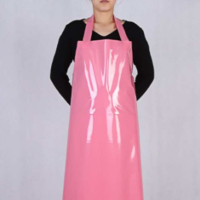 H형 주방 방수앞치마 우레탄 업소용 작업용 빅사이즈 원피스 앞치마