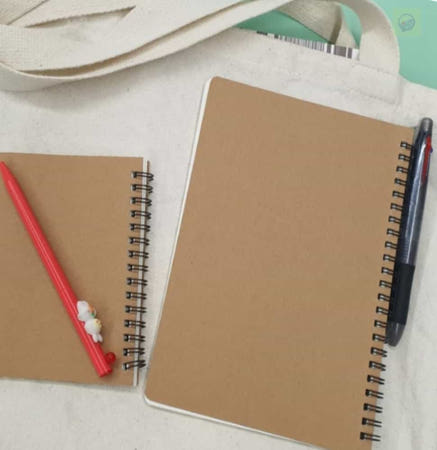 헬로라일락 크라프트 스프링 무선노트 A6 연습장공책 크라프트공책