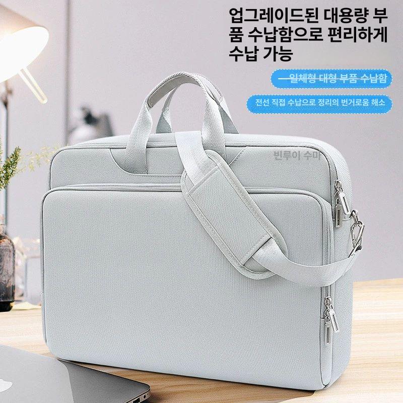 노트북가방 심플 캐리어연결 라지 클래식 방수 비즈니스 - 상세 이미지 3