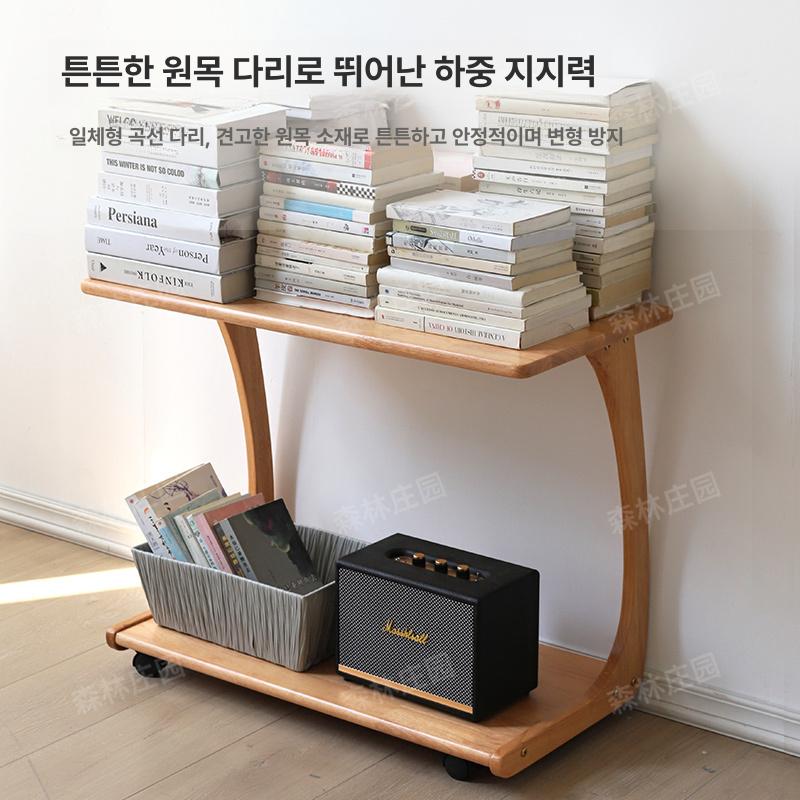 이동식 테이블 소파용 원목 선반 거실 고급 간이책상 쇼파용 가정용 협탁 탁자 - 상세 이미지 2
