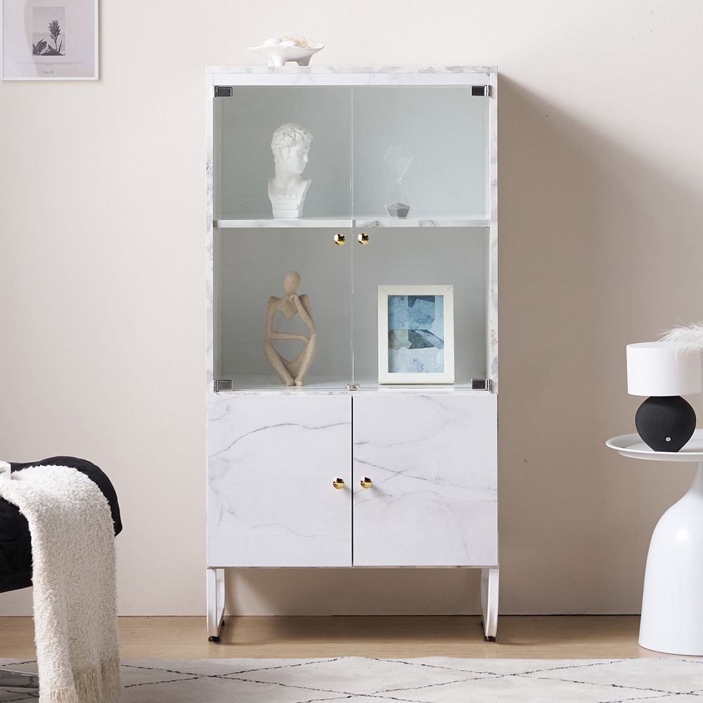 가구의서 G8284 거실 유리 장식장 600x420x1180mm