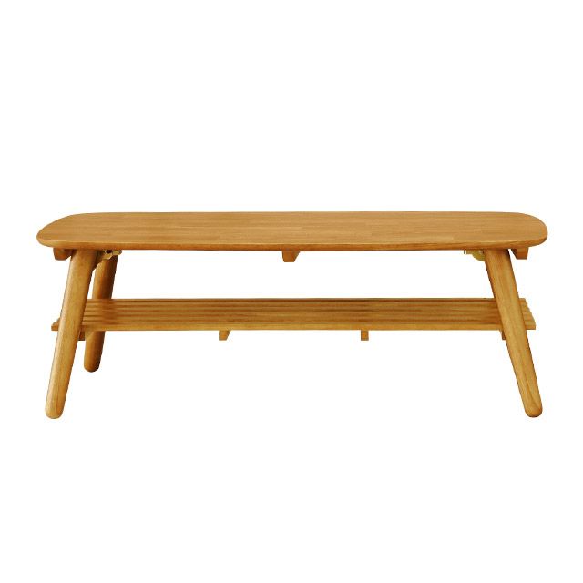 가구의서 고무나무 원목 접이식 거실테이블 1200x600x340mm