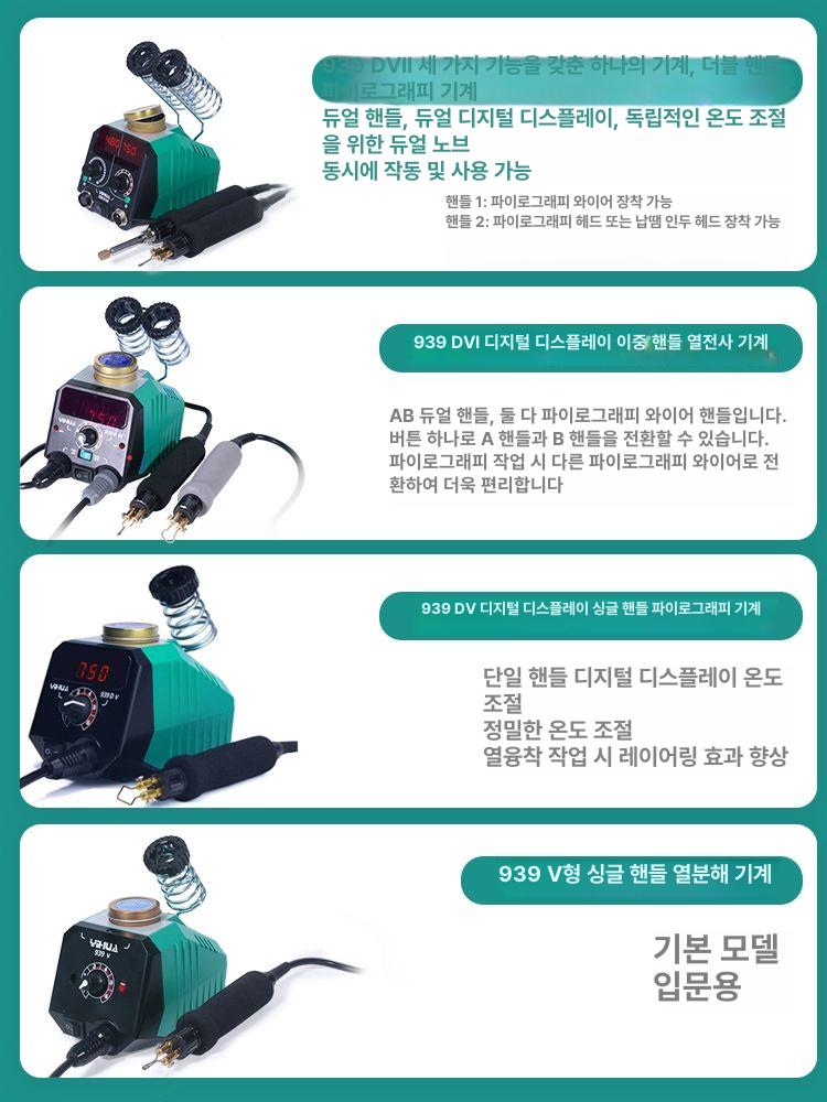 우드버닝인두기 버닝팬 나무 목재 버닝기 목공예 온도조절 단일핸들 다리미 용접 - 상세 이미지 2