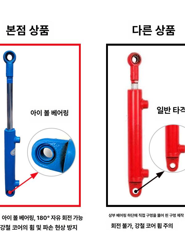 유압 잭 실린더 리프팅 작기 펌프 피스톤 양방향 램 수 자키 관통형 수동 오일 - 상세 이미지 2