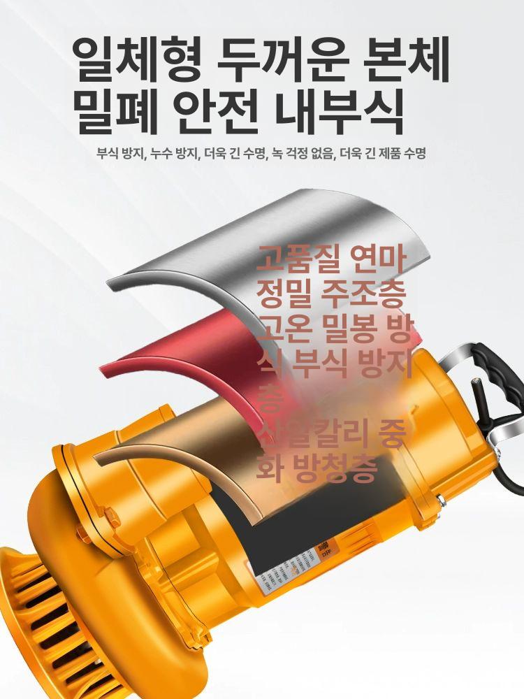 수중펌프 하수용 농업용 양수기 텃밭용 수족관용 배수용 원예 1인치 750W 24m 3m3 5m - 상세 이미지 4