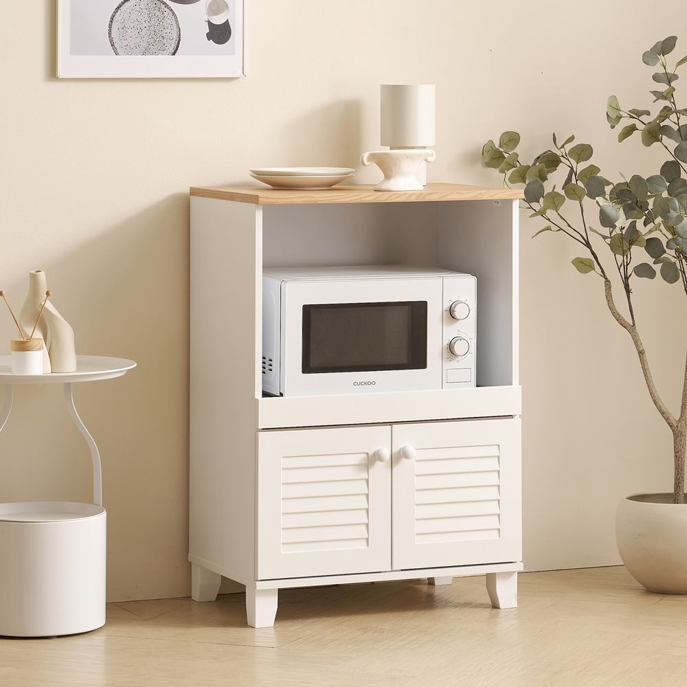 가구의서 갤러리 렌지대 600x395x870mm, 2단, 화이트 - 상품 이미지