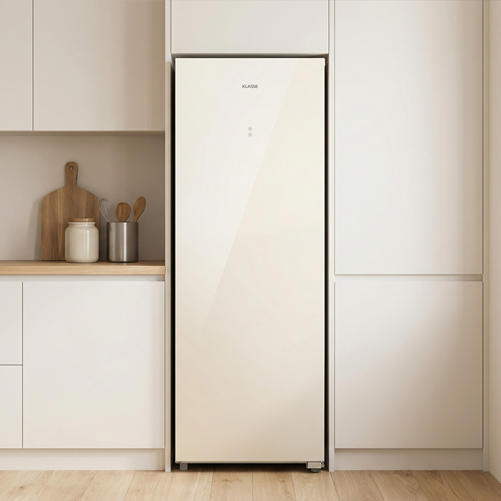 클라쎄 냉동고 236L 스탠드형 FUA923RSB4G(AK) 1도어 샤인베이지 간접냉각