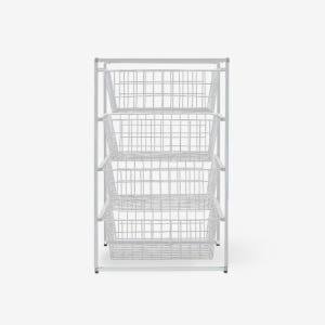 KEIJI 슬라이딩 바스켓 49x43x68, 4단, 화이트 솔직 후기 | 실제 배치 사진 포함 - 상품 이미지 1