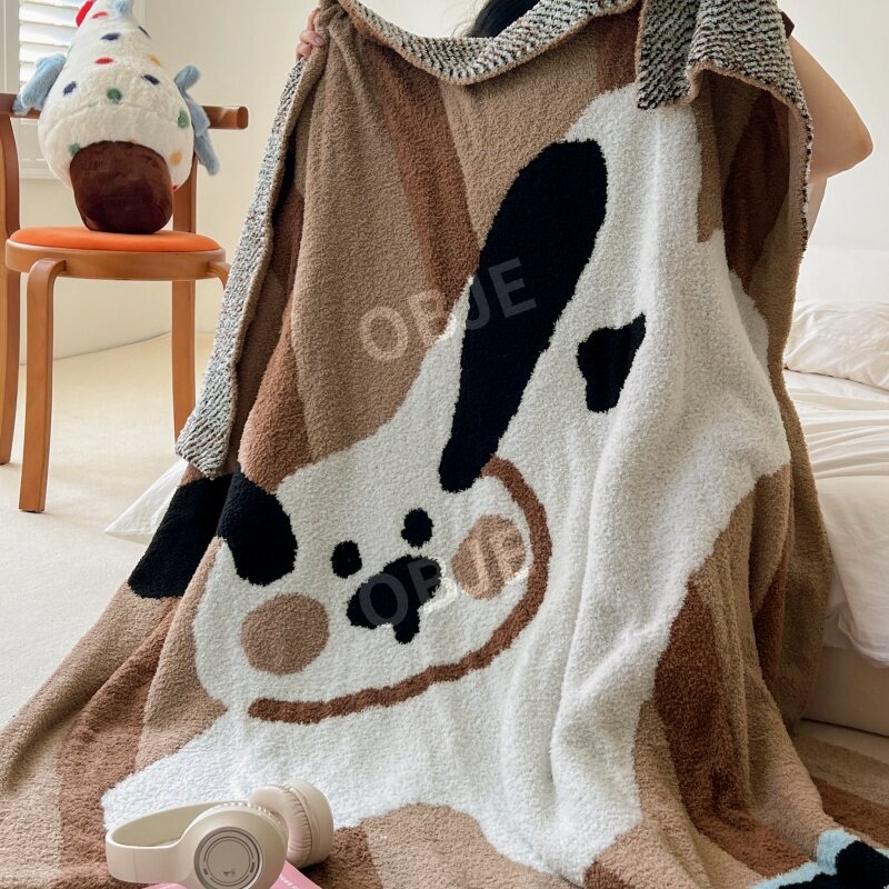 사계절 무릎담요 극세사 블랭킷 차량용 사무실 무릎담요 - 상세 이미지 5