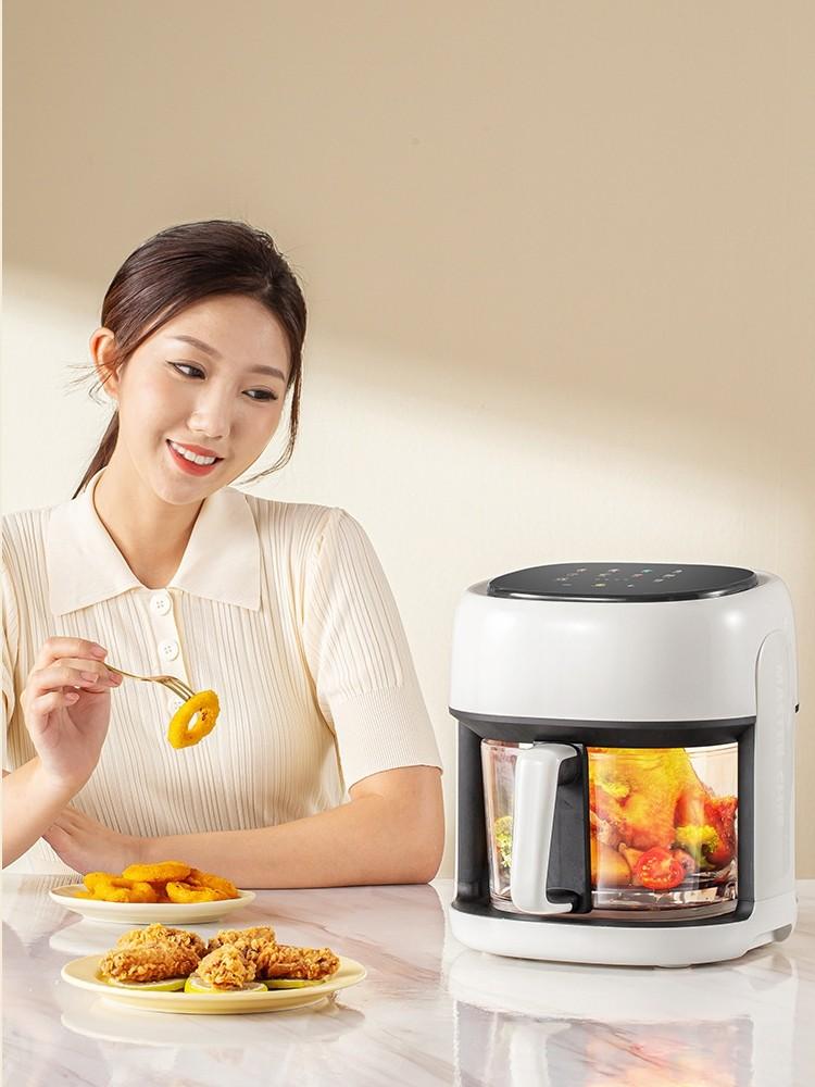 글라스 에어프라이어 4L 튀김망 고구마 다기능 대형 샤오미화이트 영국표준영어플러그 - 상세 이미지 5