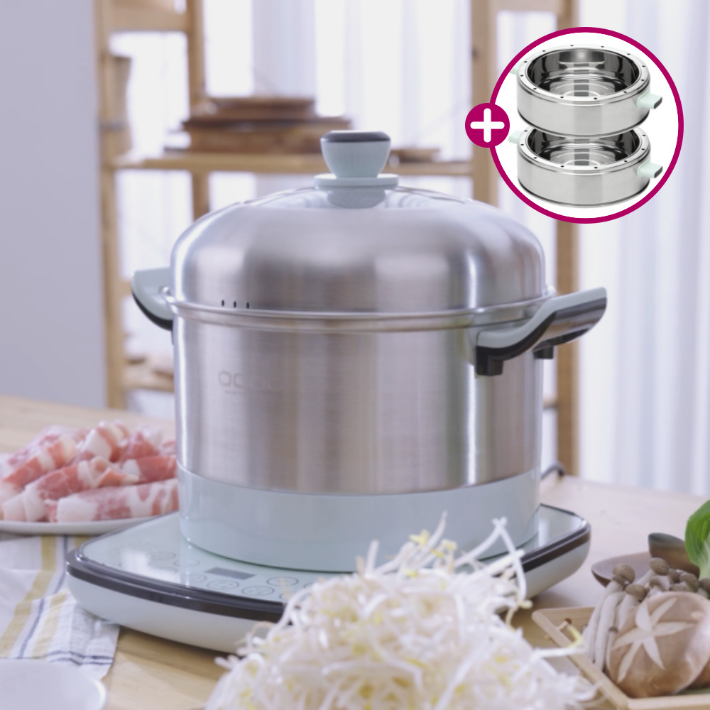 [홈쇼핑 히트 상품] 오쿠 멀티 쿠커 앤 찜기 전기 냄비 5리터 OCC-HP500