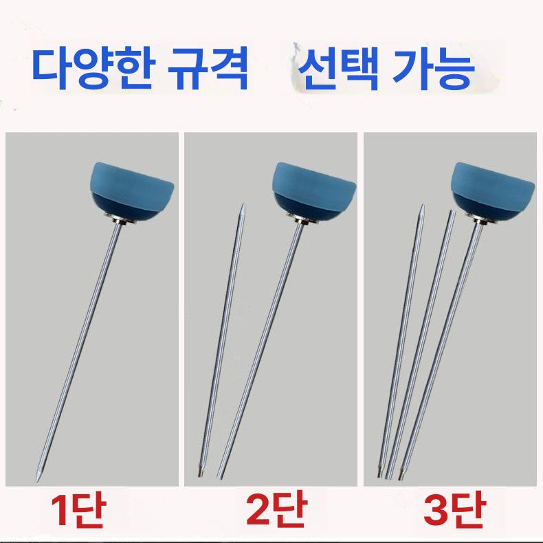 청취기 누수탐지 탐침봉 하수 파이프 1섹션 검사봉 1.5m 단일 구간 - 상세 이미지 5