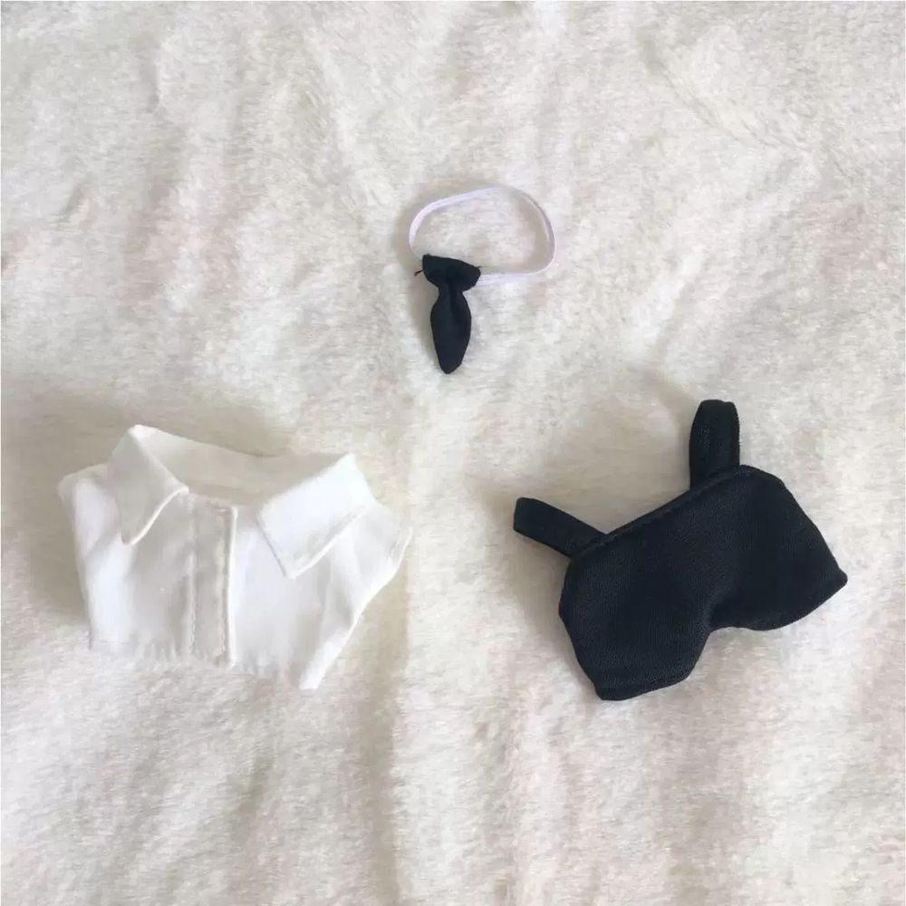 0cm 귀여운 젖소 20cm 5cm 인형옷 점프수트 의 A. 흑백 멜빵 세트, A. 0cm - 상세 이미지 3