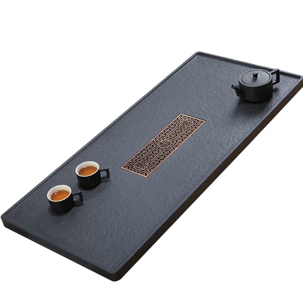 오금석 차트레이 천연 다도 가정용 차판 차반 석재 B. 60CM30CM3CM - 상품 이미지