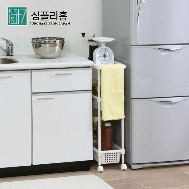 수건트롤리 화장실트롤리 이동식선반장 이동식 수납 접이식 수건 트롤리 - 상세 이미지 2