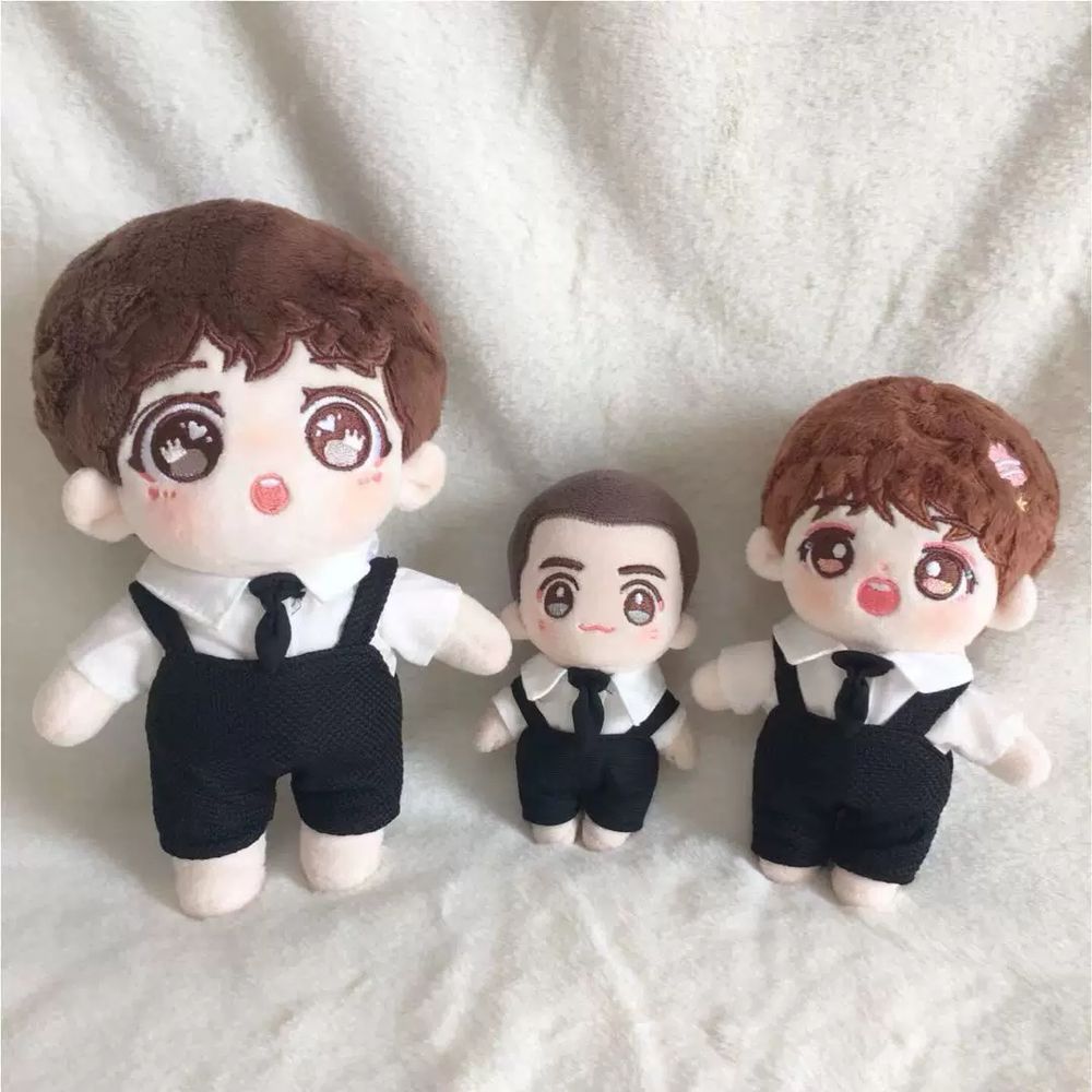0cm 귀여운 젖소 20cm 5cm 인형옷 점프수트 의 A. 흑백 멜빵 세트, A. 0cm