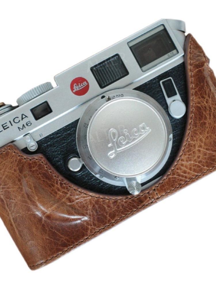 Leica 라이카 호환 케이스 M2 M6 가죽 하프 속사 MP 이미지 6