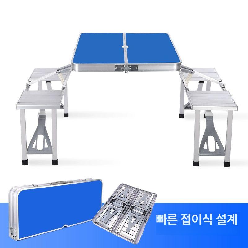 캠핑용 의자 테이블 접이식 탁자 연두색 야외 L사이즈 에메랄드그린 - 상세 이미지 5
