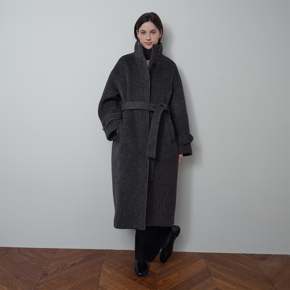 [N도착보장][쥬시쥬디] 야크울하이넥롱코트 JZCA724D 제품 이미지