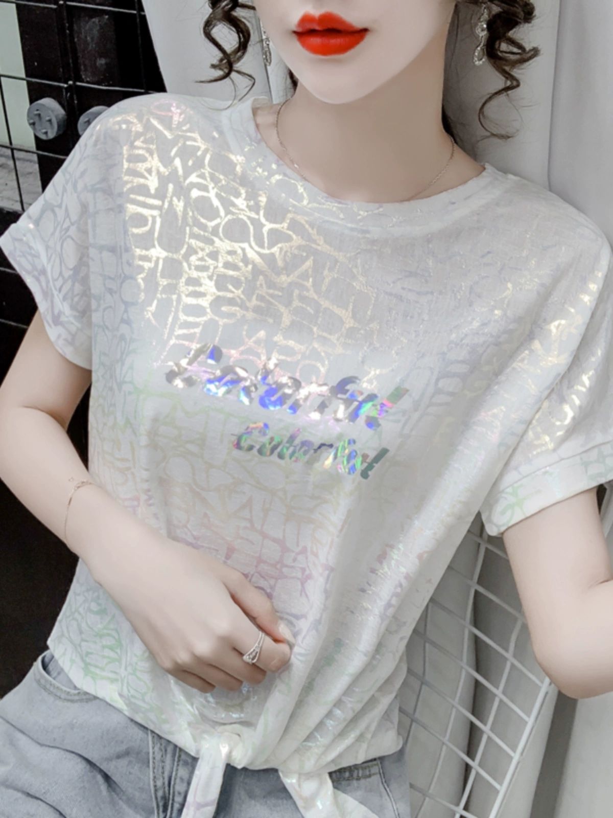 라인 댄스복 상의 커피색 S 댄스티 여성 핑크레드 M - 상세 이미지 2