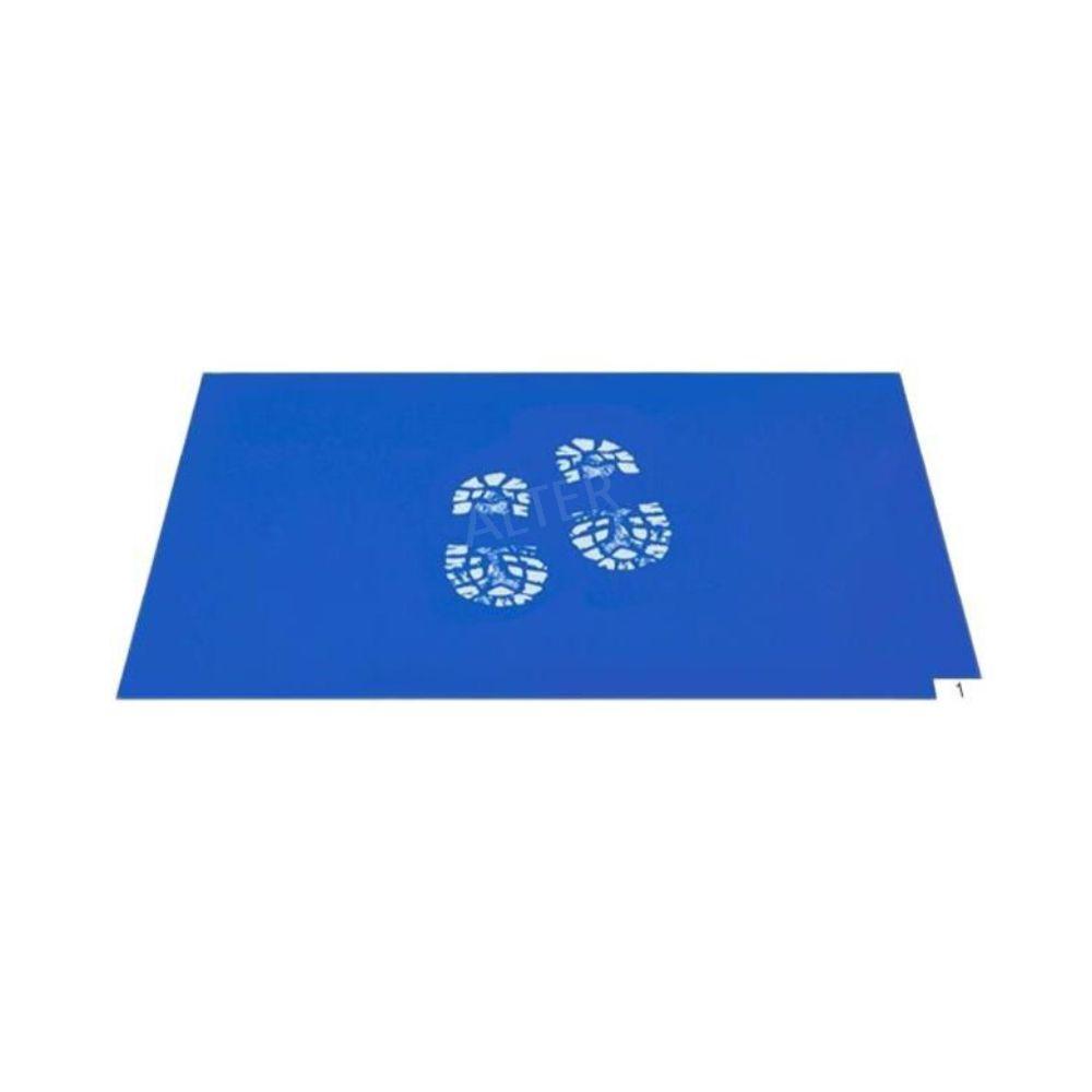 스트키 매트 클린룸 끈끈이 바닥 공장 먼지제거 신발바닥 블루 78x88cm 300장 - 상세 이미지 4