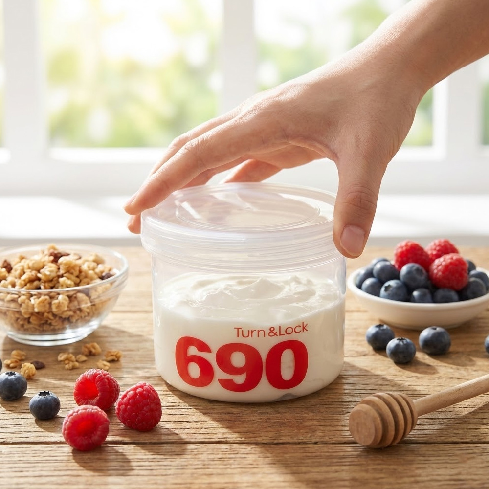 원형 플라스틱 샐러드 밀프랩용기 1380ml 이미지 7