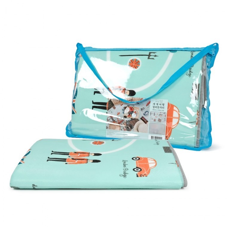 도모아 야외 차박 컬러돗자리(대형) totobiz PU코팅 150x180cm 피크닉 텐트 방수 캠핑 국산 매트 세계여행