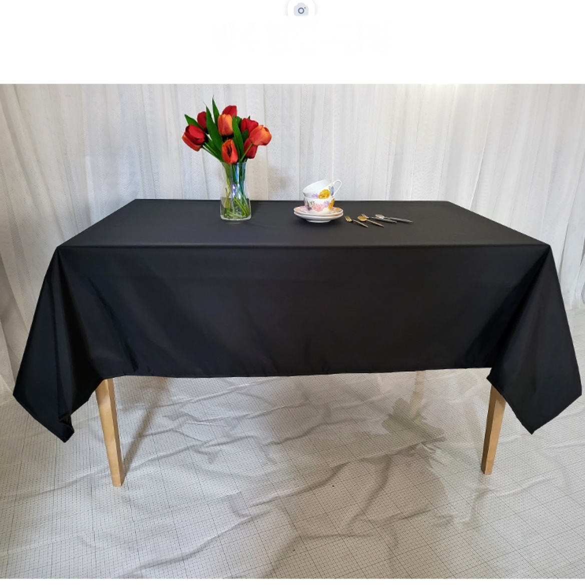 블랙 호텔 행사 테이블보 파티 테이블보 행사용 테이블보 180x145