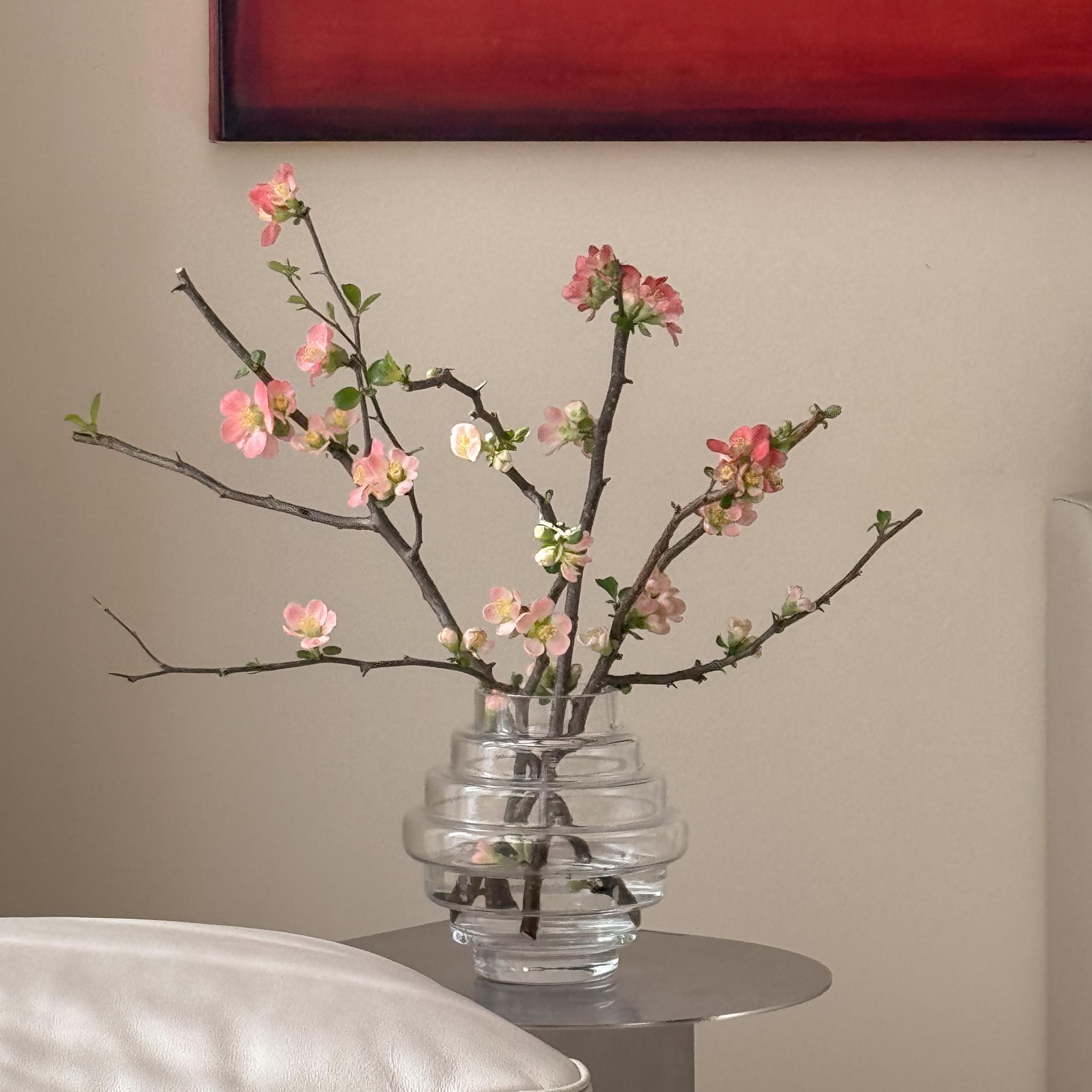 [주문폭주] 코랄 산당화 - 인플루언서 인테리어, 생화 제철 꽃가지 동양미 꽃배달 집꾸미기 정기구독 이미지 2