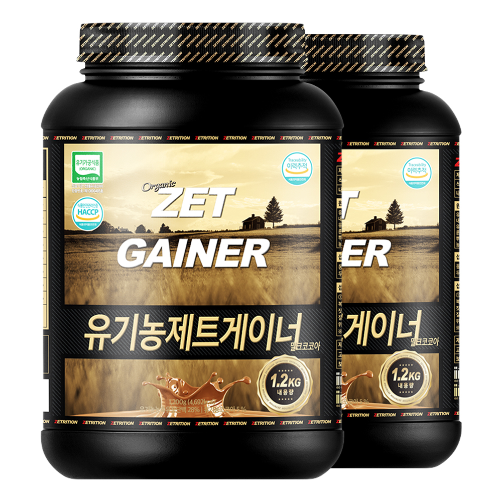 제트리션 유기농 제트게이너 1.2kg 오가닉 탄수화물 단백질 게이너 - 상세 이미지 4