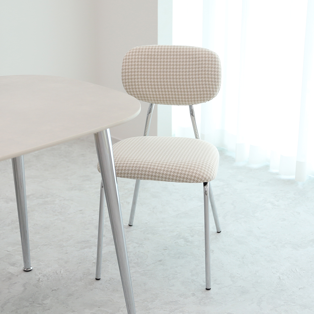 버트너 식탁의자 패브릭 인테리어 미드센츄리 카페체어 부클