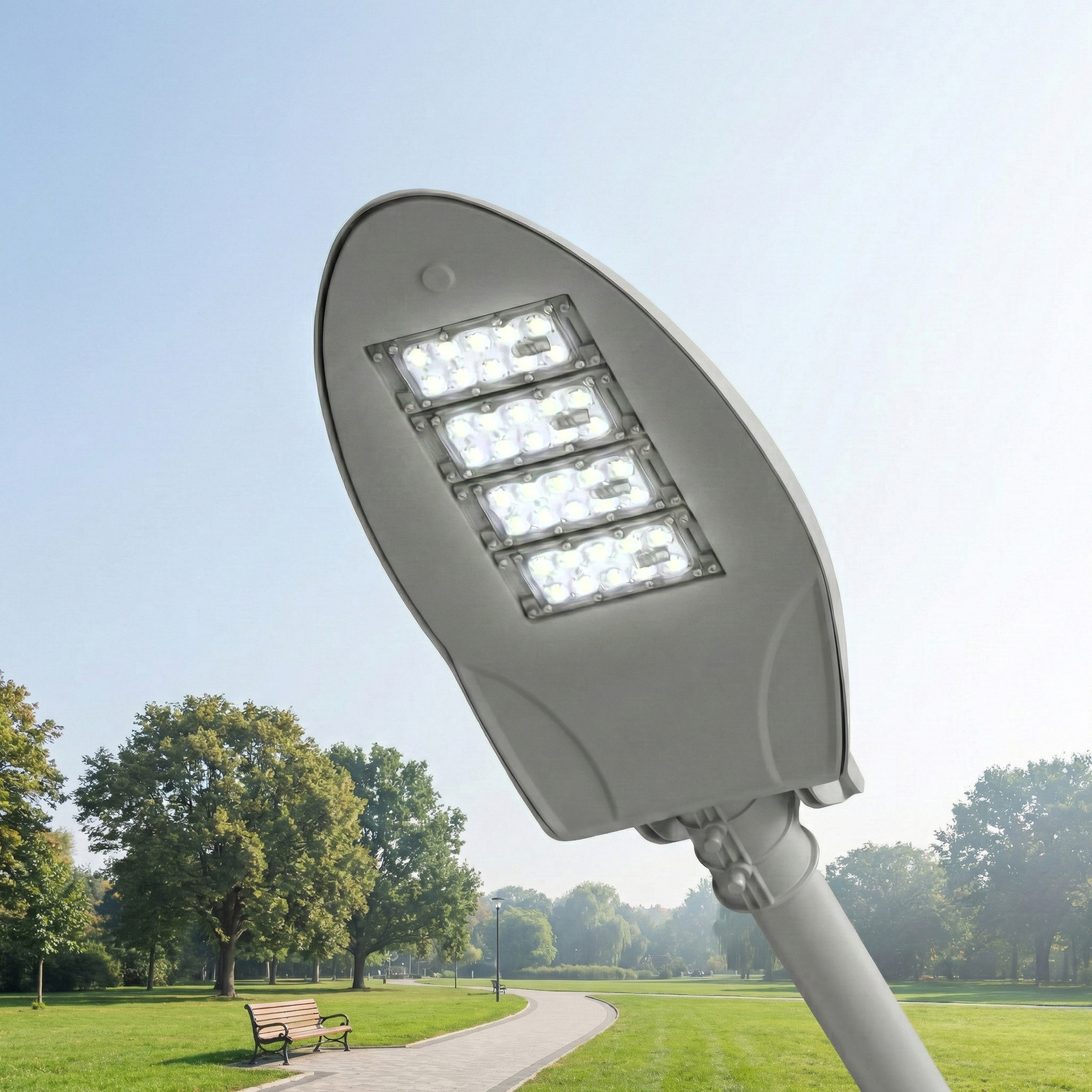 LED 보안등 헤드125W 전기 가로등 정원등 아파트 공원등 공장등 외등 조명 종류 설치 이미지 6