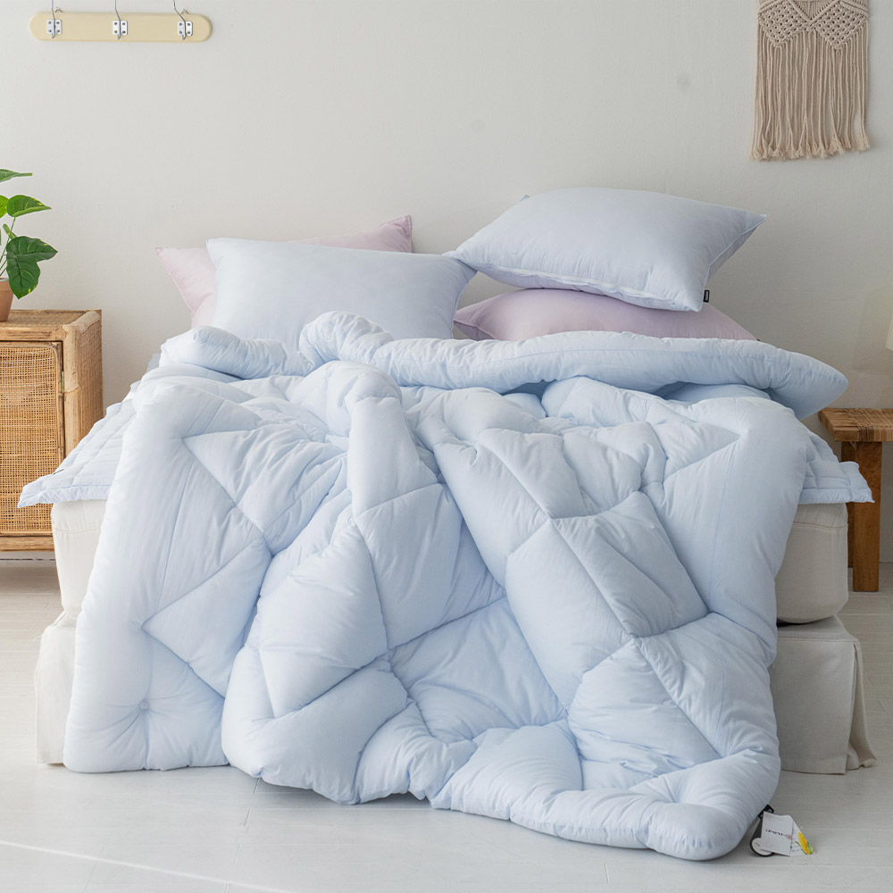 국내생산 60수 고정밴드 알러지케어 순면 침대 이불 매트리스 미끄럼방지 패드 퀸Q