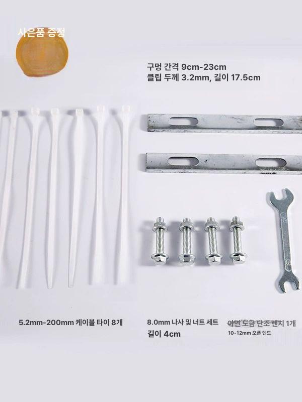 오토바이 짐받이 철제 자전거 차량랙 브라켓 배달통 가방 거치대 스트랩 평판 50 x 38 - 상세 이미지 5