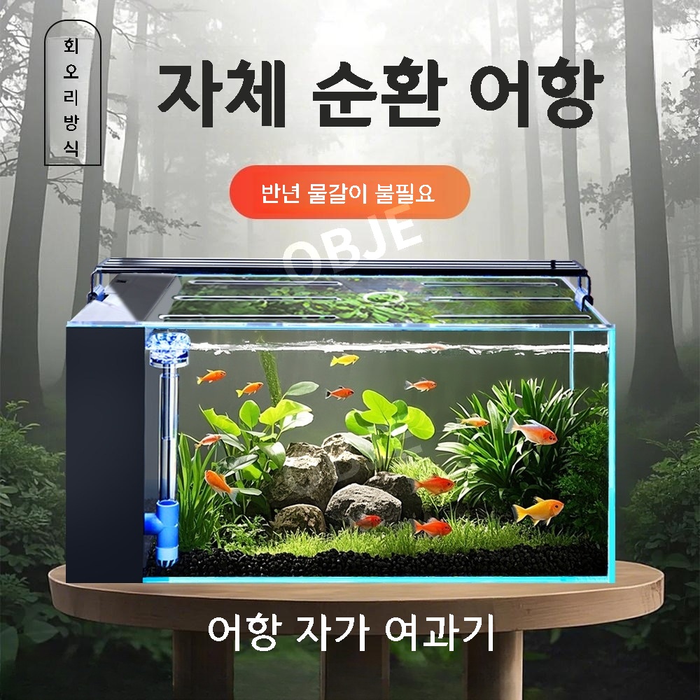 신형 무환수어항 사이클론 여과 자동청소 수족관 구피 베타 무환수 - 상세 이미지 2