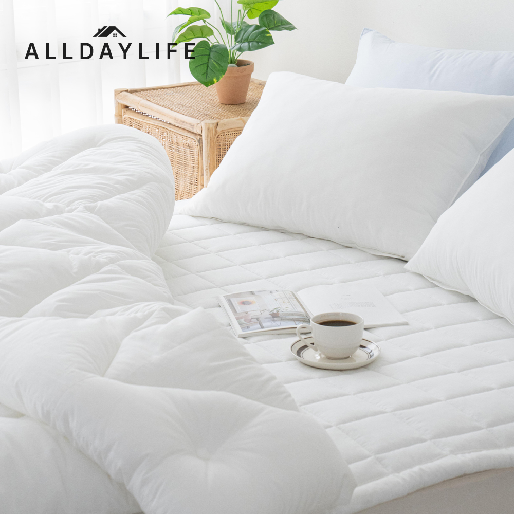 국내생산 60수 고정밴드 알러지케어 순면 침대 이불 매트리스 미끄럼방지 패드 퀸Q
