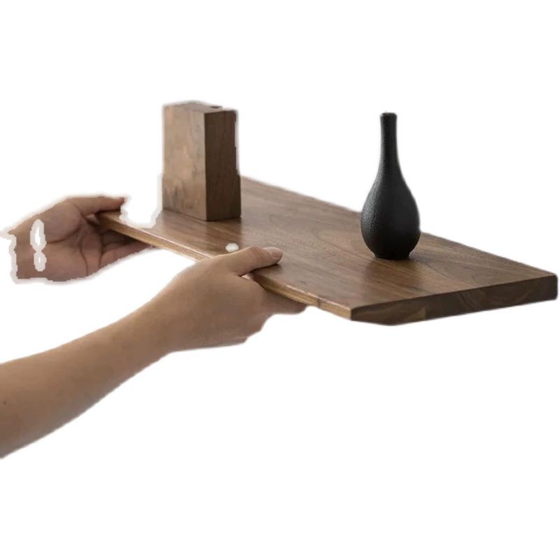 원목 벽선반 일자 원룸 책장 거실 인테리어 40cm 120cm 11x2.5cm - 상세 이미지 5