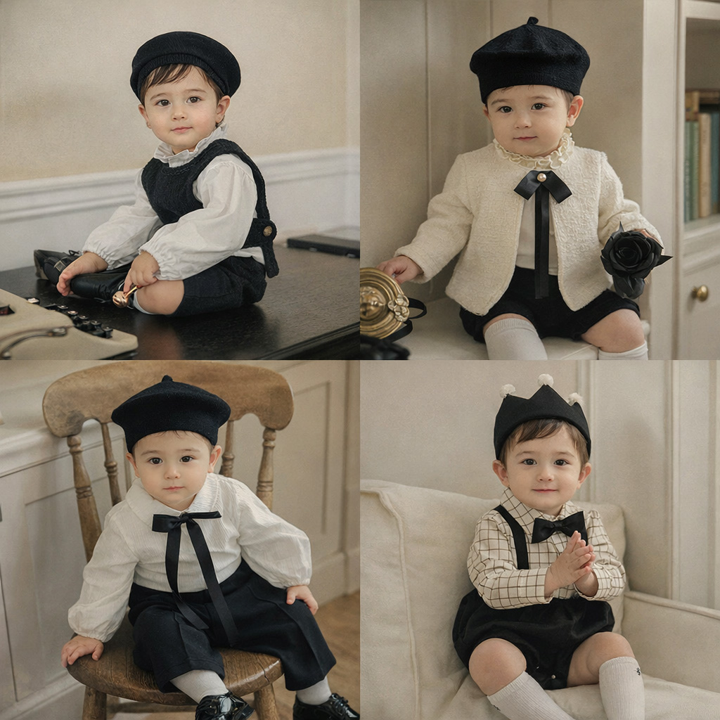 리틀티니 아기정장 남자아기하객룩 유아 정장 돌 백일 남아 제품 이미지