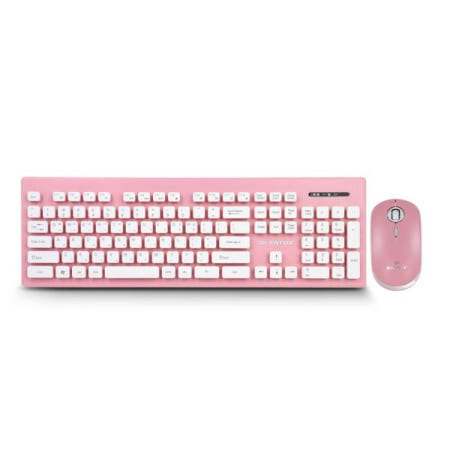 키보드마우스셋트 무선셋트 이쁜색상 핑크 CJ ENTUS OGN-WKM20