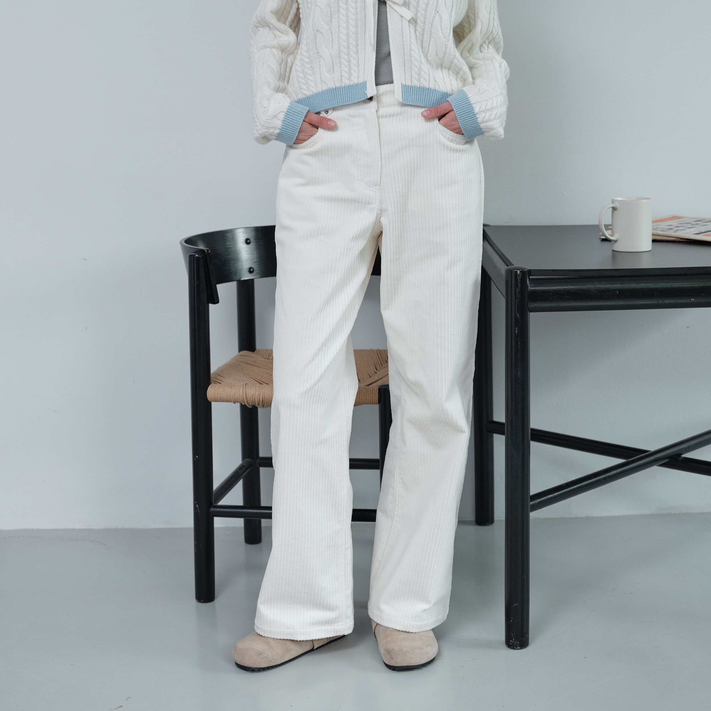 [네이버 단독][N도착보장][쥬시쥬디] 코듀로이와이드밴딩팬츠 JZPT724C 제품 이미지