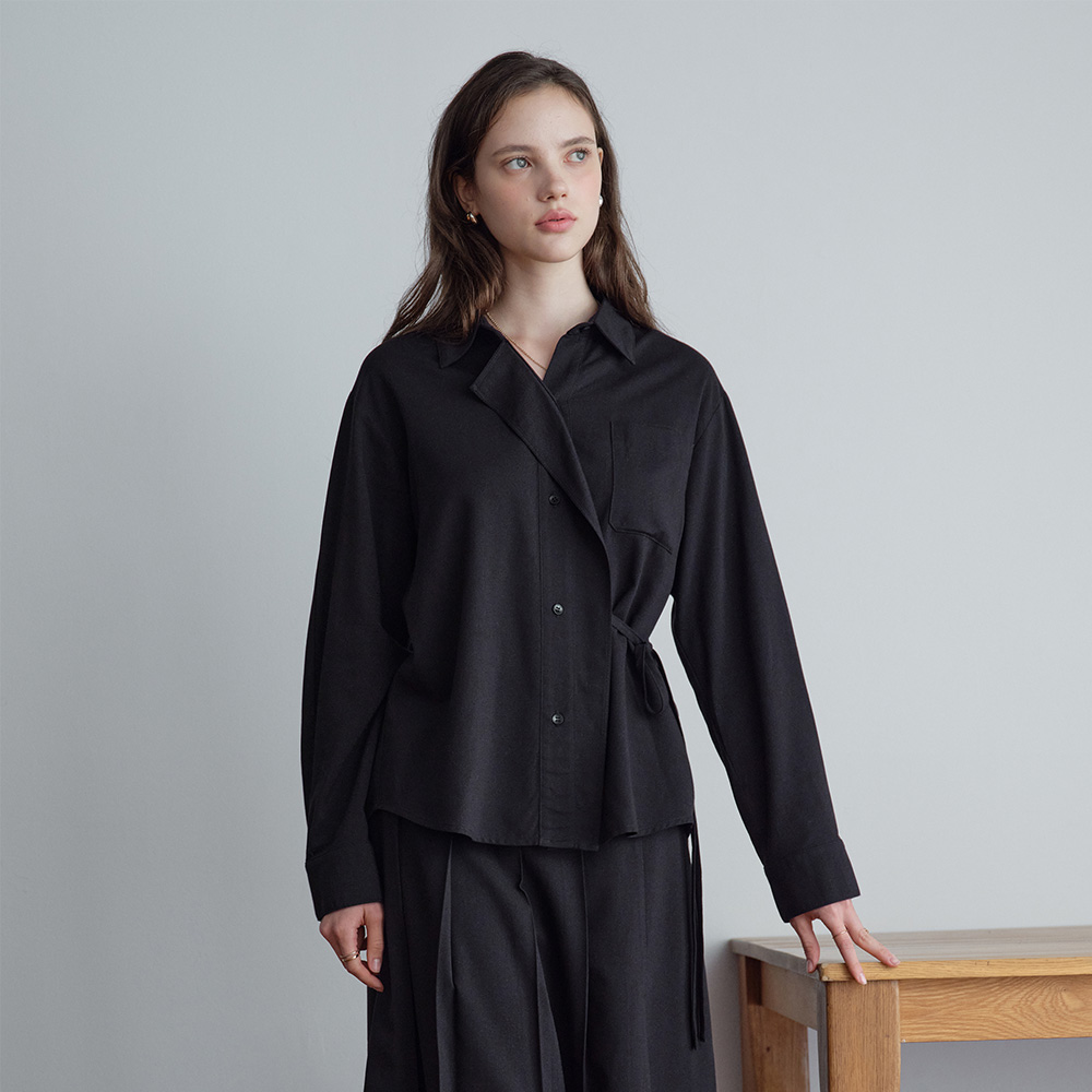 [네이버 단독][N도착보장]쥬시쥬디] 스트랩카라셔츠 JZWS724B 제품 이미지